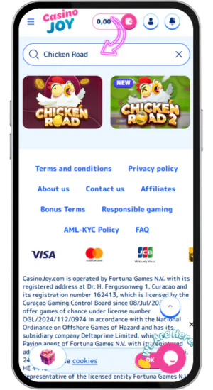 Chicken Road game has started